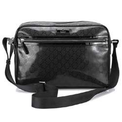 1:1 Gucci 201480 Men's Messenger Bag-Black GG Imprime - Click Image to Close